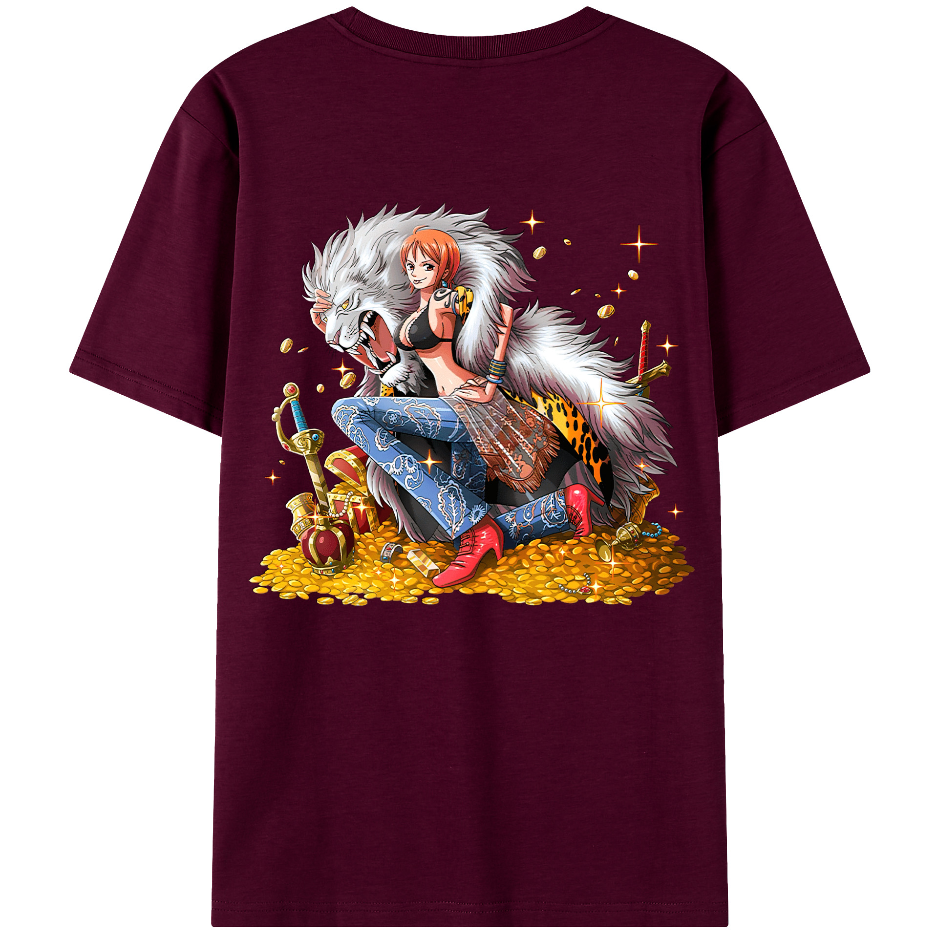 （画像用） ワンピース ナミ ONE PIECE Nami レディース半袖Tシャツ(バックプリント)